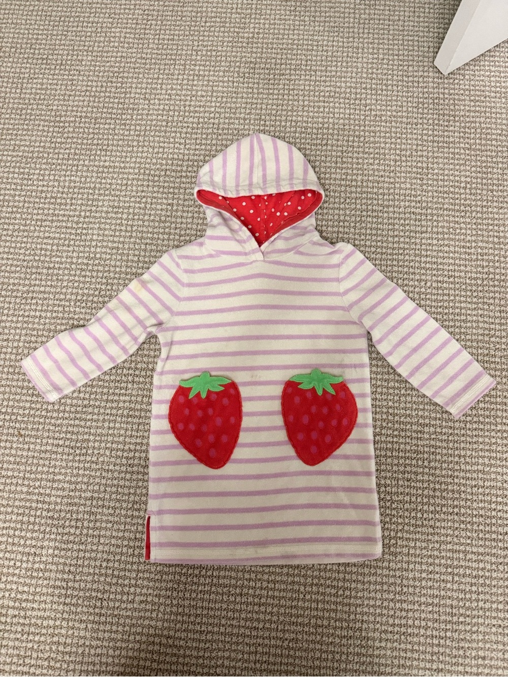 Mini Boden Strawberry Towel Dress